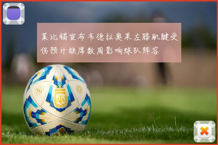 莱比锡宣布韦德拉奥果左膝肌腱受伤预计缺席数周影响球队阵容